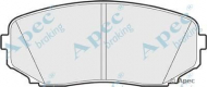 Комплект тормозных колодок APEC braking PAD1607