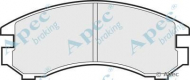 Комплект тормозных колодок APEC braking PAD588