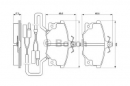 Комплект тормозных колодок BOSCH 0 986 424 100