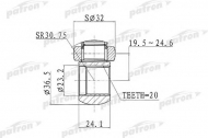 Муфта с шипами PATRON PTD002