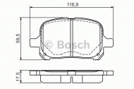 Комплект тормозных колодок BOSCH 0 986 424 639