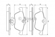 Комплект тормозных колодок BOSCH 0 986 424 652