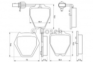 Комплект тормозных колодок BOSCH 0 986 424 690