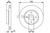 Тормозной диск BOSCH 0 986 479 363