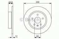 Тормозной диск BOSCH 0 986 479 645