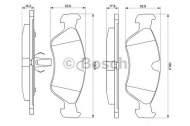 Комплект тормозных колодок BOSCH 0 986 491 900