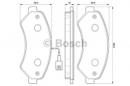 Комплект тормозных колодок BOSCH 0 986 494 109