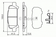 Комплект тормозных колодок BOSCH 0 986 494 445