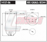 Баллон пневматической рессоры CASALS B2344