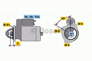 Стартер BOSCH 0 986 011 780