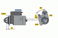 Стартер BOSCH 0 986 023 050