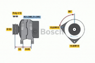 Генератор BOSCH 0 124 615 002