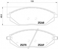 Комплект тормозных колодок HELLA PAGID 8DB 355 015-771