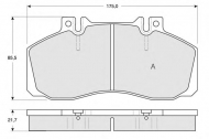 Комплект тормозных колодок PROCODIS FRANCE PF1288