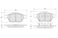 Комплект тормозных колодок PROCODIS FRANCE PF1364