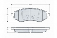 Комплект тормозных колодок PROCODIS FRANCE PF1422