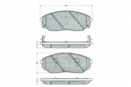 Комплект тормозных колодок PROCODIS FRANCE PF1553
