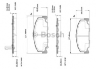 Комплект тормозных колодок BOSCH F 03B 150 214