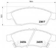 Комплект тормозных колодок TEXTAR 2381701