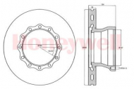 Тормозной диск BENDIX 567405B