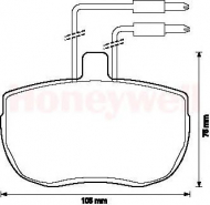 Комплект тормозных колодок BENDIX 571379B