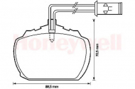 Комплект тормозных колодок BENDIX 571820B