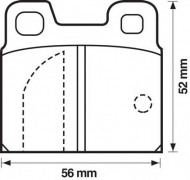 Комплект тормозных колодок BENDIX 571804B