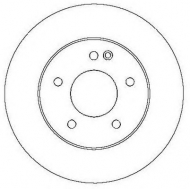 Тормозной диск BENDIX 561697B