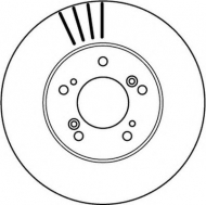 Тормозной диск BENDIX 562143B