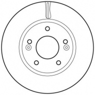 Тормозной диск BENDIX 562625BC