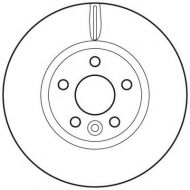 Тормозной диск BENDIX 562628BC