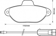 Комплект тормозных колодок BENDIX 571523B