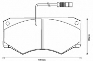 Комплект тормозных колодок BENDIX 571825B