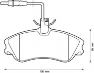 Комплект тормозных колодок BENDIX 571919B