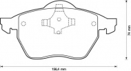 Комплект тормозных колодок BENDIX 571921B