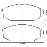 Комплект тормозных колодок BENDIX 572534B