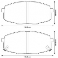 Комплект тормозных колодок BENDIX 572577B