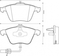 Комплект тормозных колодок BENDIX 573145B