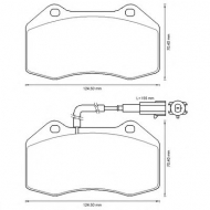 Комплект тормозных колодок BENDIX 573290B