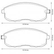 Комплект тормозных колодок BENDIX 573304B