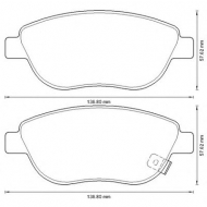 Комплект тормозных колодок BENDIX 573308B