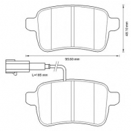 Комплект тормозных колодок BENDIX 573349B