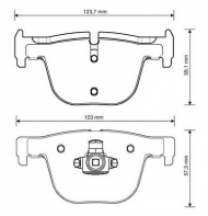 Комплект тормозных колодок BENDIX 573354B