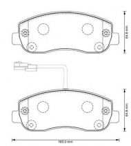 Комплект тормозных колодок BENDIX 573357B