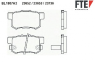 Комплект тормозных колодок FTE BL1807A2