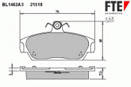 Комплект тормозных колодок FTE BL1462A3