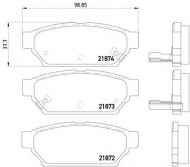 Комплект тормозных колодок MINTEX MDB1691