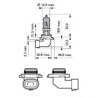 Лампа накаливания PHILIPS 9005BVUB1