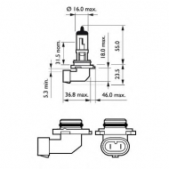 Лампа накаливания PHILIPS 9006PRC1