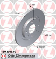 Тормозной диск ZIMMERMANN 180.3006.00